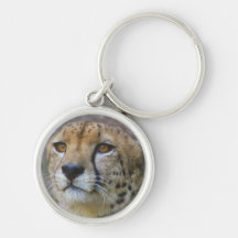 Alert Cheetah Keychain