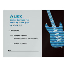 Alex RSVP #2 caps/silver Invites