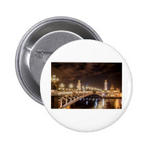 Alexander 3 bridge in Paris France at night Pin