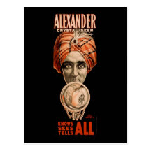 Alexander crystal seer knows sees tells all post cards