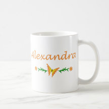 Alexandra (Orange Butterfly) Coffee Mug