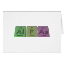 Alfas-Al-F-As-Aluminium-Fluorine-Arsenic Greeting Cards