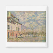 Alfred Sisley Kahn in der Überschwemmung 1876 Magnets