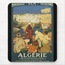 Algerie - Algeria Vintage Travel Poster Mousepads