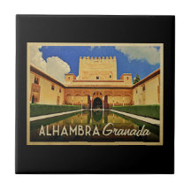 Alhambra Granada Spain Tile