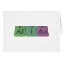 Alias-Al-I-As-Aluminium-Iodine-Arsenic Cards