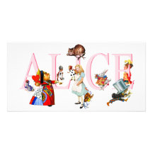 ALICE AND FRIENDS PHOTO GREETING CARD