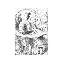 Alice and the Catepillar Canvas Prints