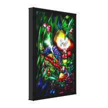 Alice and the Caterpillar Stretched Canvas Prints