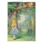 Alice and the Cheshire Cat Greeting Card