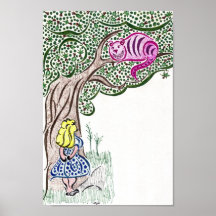Alice and the Cheshire Cat Posters