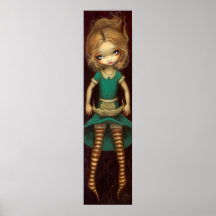 Alice Descending alice in wonderland Art Print