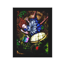 Alice Down the Rabbit Hole Stretched Canvas Prints