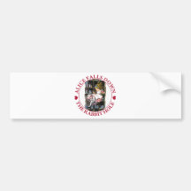 ALICE FALLS DOWN THE RABBIT HOLE BUMPER STICKER