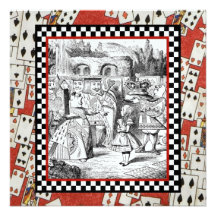 Alice in the Queen's Courtyard Invite