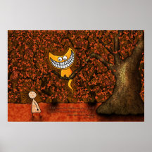 Alice in Wonderland - A Cheshire Cat Print