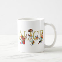 ALICE IN WONDERLAND AND FRIENDS COFFEE MUG