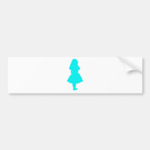 Alice In Wonderland Blue Bumper Sticker