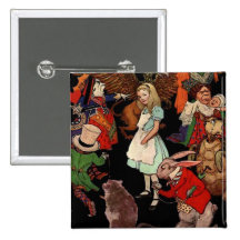 Alice in Wonderland Buttons