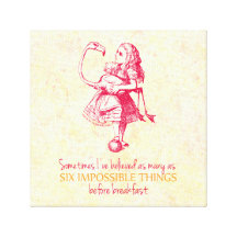 Alice in Wonderland Stretched Canvas Prints