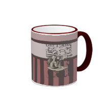 Alice In Wonderland Caterpillar Grunge (Pink) Coffee Mug