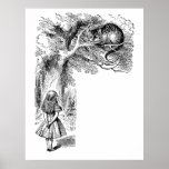 Alice in Wonderland; Cheshire Cat with Alice Print