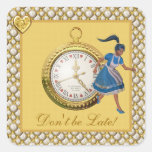 Alice in Wonderland Don't be Late Stickers