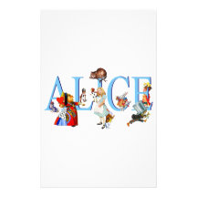 ALICE IN WONDERLAND & FRIENDS CUSTOMIZED STATIONERY