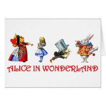 ALICE IN WONDERLAND GREETING CARD