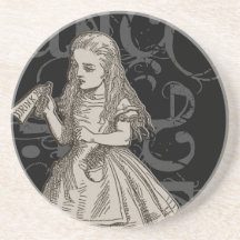 Alice In Wonderland Grunge Coaster