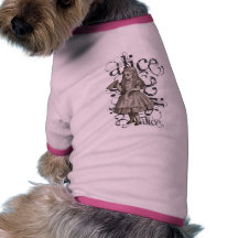 Alice In Wonderland Grunge Doggie Tee Shirt