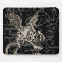 Alice In Wonderland Jabberwocky Grunge (Single) Mousepads