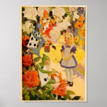 Alice in Wonderland: Painting the Roses Red Print
