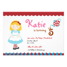 ALICE in Wonderland Personalized Invite