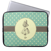 Alice in Wonderland Polka Dots Laptop Sleeve