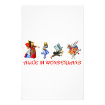 ALICE IN WONDERLAND STATIONERY DESIGN