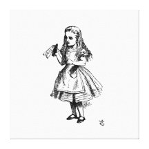 Alice in Wonderland Wrapped Canvas Stretched Canvas Print