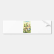 Alice Meets the Caterpillar Bumper Sticker