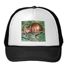 Alice Meets The Cheshire Cat in Wonderland Trucker Hat