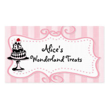 Alice Sweet Shop Business Cards