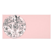 Alice & the Gang Pink Tint Photo Card Template