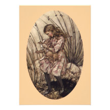 Alice & the Pig Baby by Arthur Rackham Custom Invitation