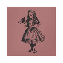 Alice with "Drink Me" Bottle Gallery Wrapped Canvas