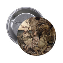 Alice with the Gryphon and the Mock Turtle Pin