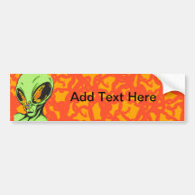 Alien and Butterfly Bumper Stickers