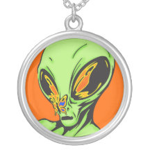 Alien and Butterfly Necklace
