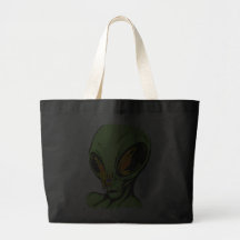 Alien and Butterfly Tote Bag