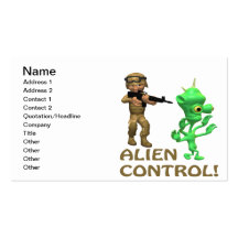 Alien Control Business Card Templates
