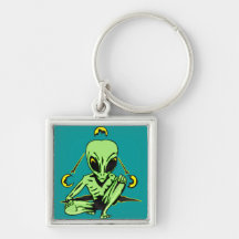 Alien Coverup Keychains