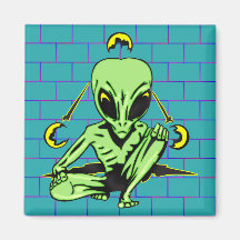 Alien Coverup Refrigerator Magnet